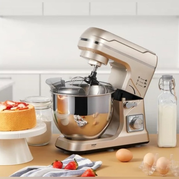 Luxurious Satin Gold Stand Mixer - Bread, Cakes, Cookies - Picture 2 of 6
